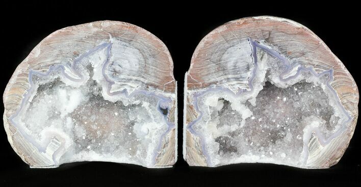 Dugway Geode Bookends - Sparking Crystals #45937